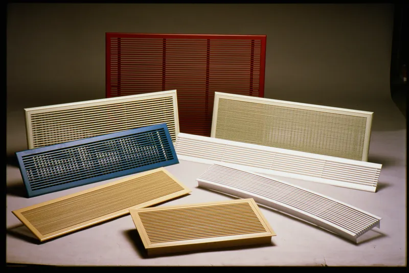 Air supply and return grilles
